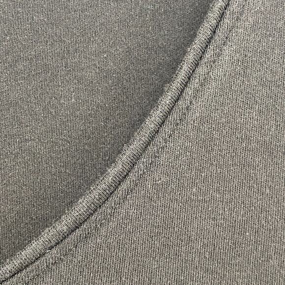 EILEEN FISHER Top L Cotton Interlock Jersey Scoop Neck 3/4 Sleeve Black - Picture 6 of 11